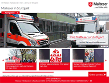 Tablet Screenshot of malteser-stuttgart.de